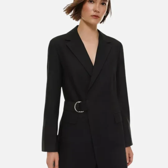 Belted blazer dress